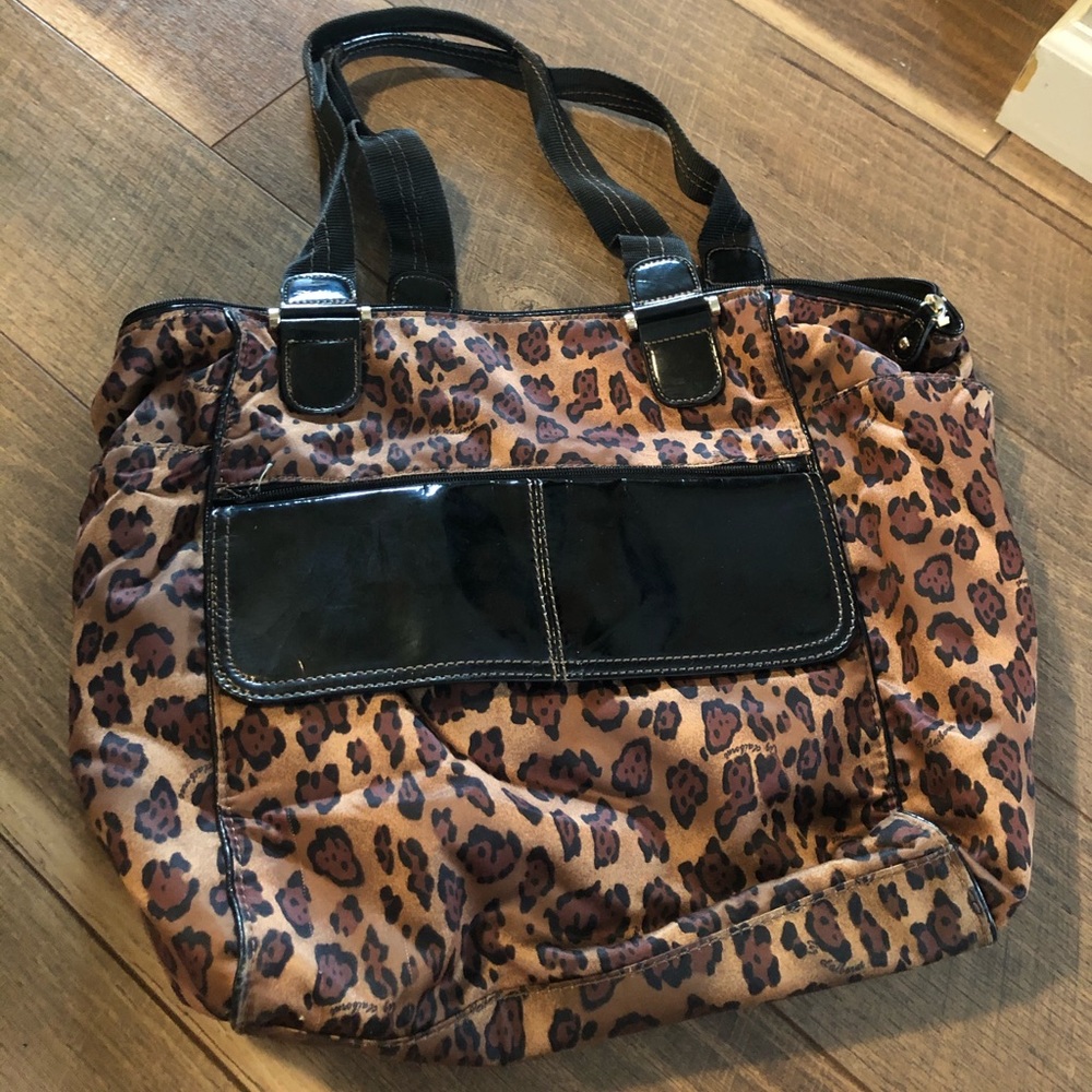 Liz Claiborne leopard tote